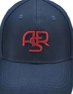 Clearance cap with embroidered ASR monogram, Adult, Blue Caps|Caps
