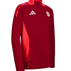 Outlet Coach Half Zip Training Jersey, Red, Men Sweatshirts