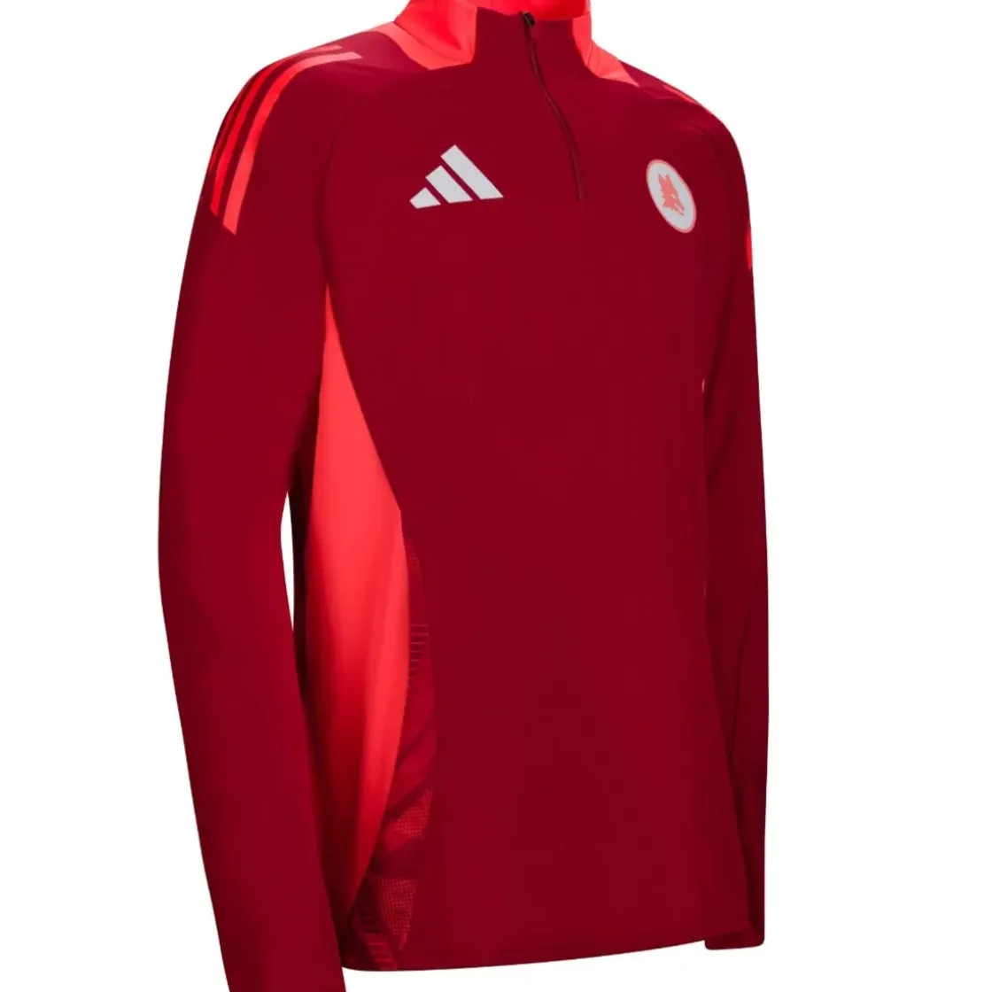 Outlet Coach Half Zip Training Jersey, Red, Men Sweatshirts