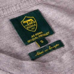 Hot retro striped T-shirt and Lupetto logo, Adult,Grey T-shirts & Polo
