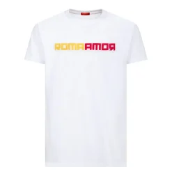 Discount T-shirt embroidered logo ROMAMOR, Adult, White T-shirts & Polo