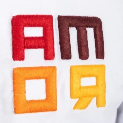Best Sale T-shirt large embroidered logo ROMAMOR, Adult, White T-shirts & Polo