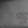 Fashion ASR classic genuine leather wallet, Men, Black Wallets