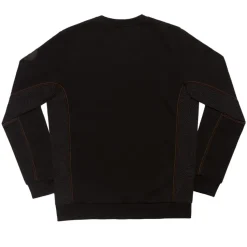 Flash Sale ASR logo cotton crewneck sweatshirt, Men, Black Sweatshirts