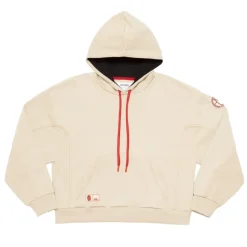 Clearance ASR logo cropped hoodie, Women, White Cream Women Sweatshirts