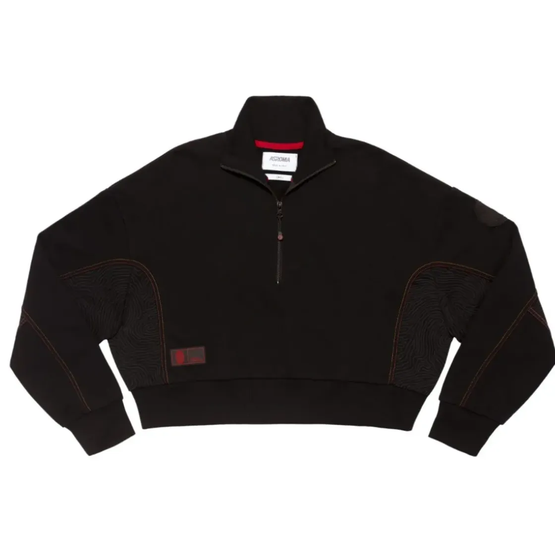 Discount ASR logo cropped sweatshirt, Women, Black Women Sweatshirts