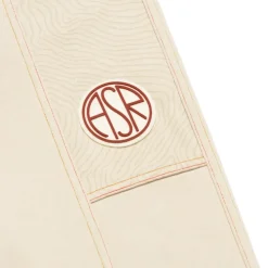 Hot ASR logo jogger pants, Men, White Cream Tracksuits & Pants