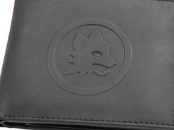 Best Sale Lupetto logo genuine leather wallet, Men, Black Wallets