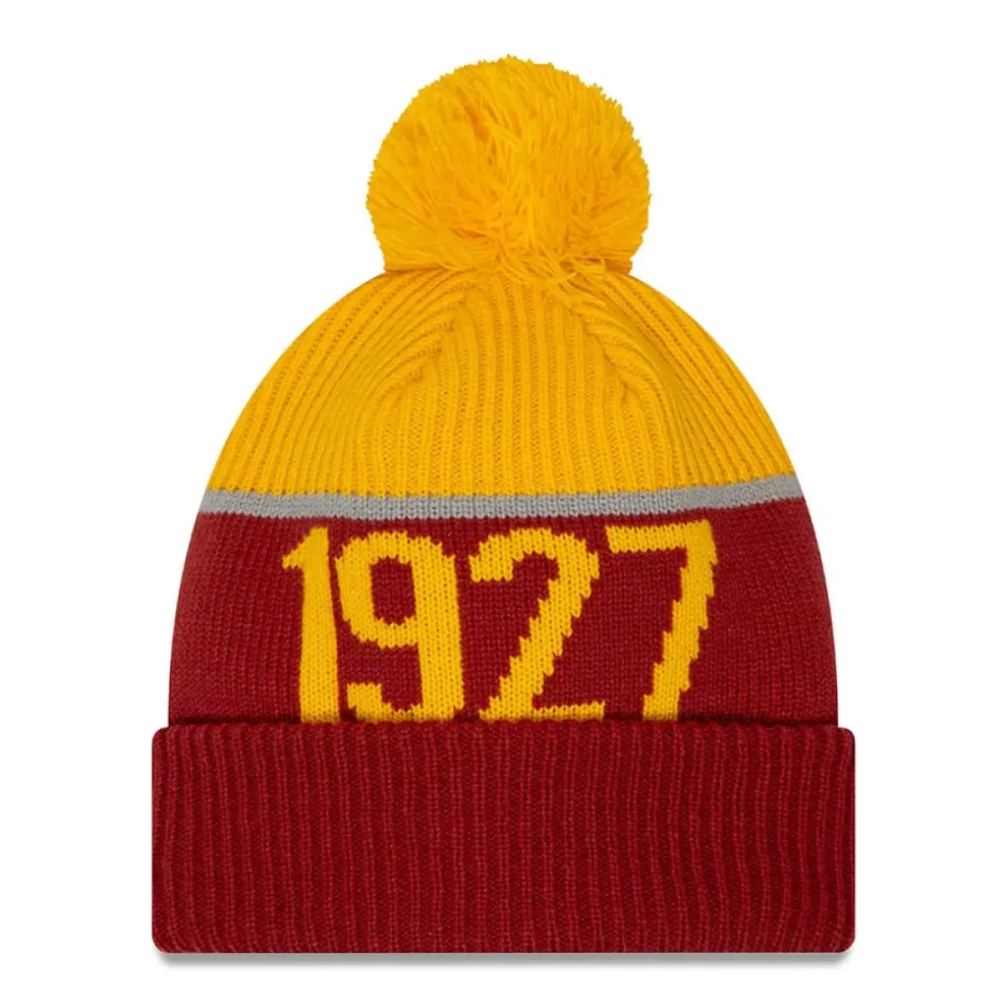 Cheap Sport Knit Logo Crest Beanie, Adult, Red Caps|Caps