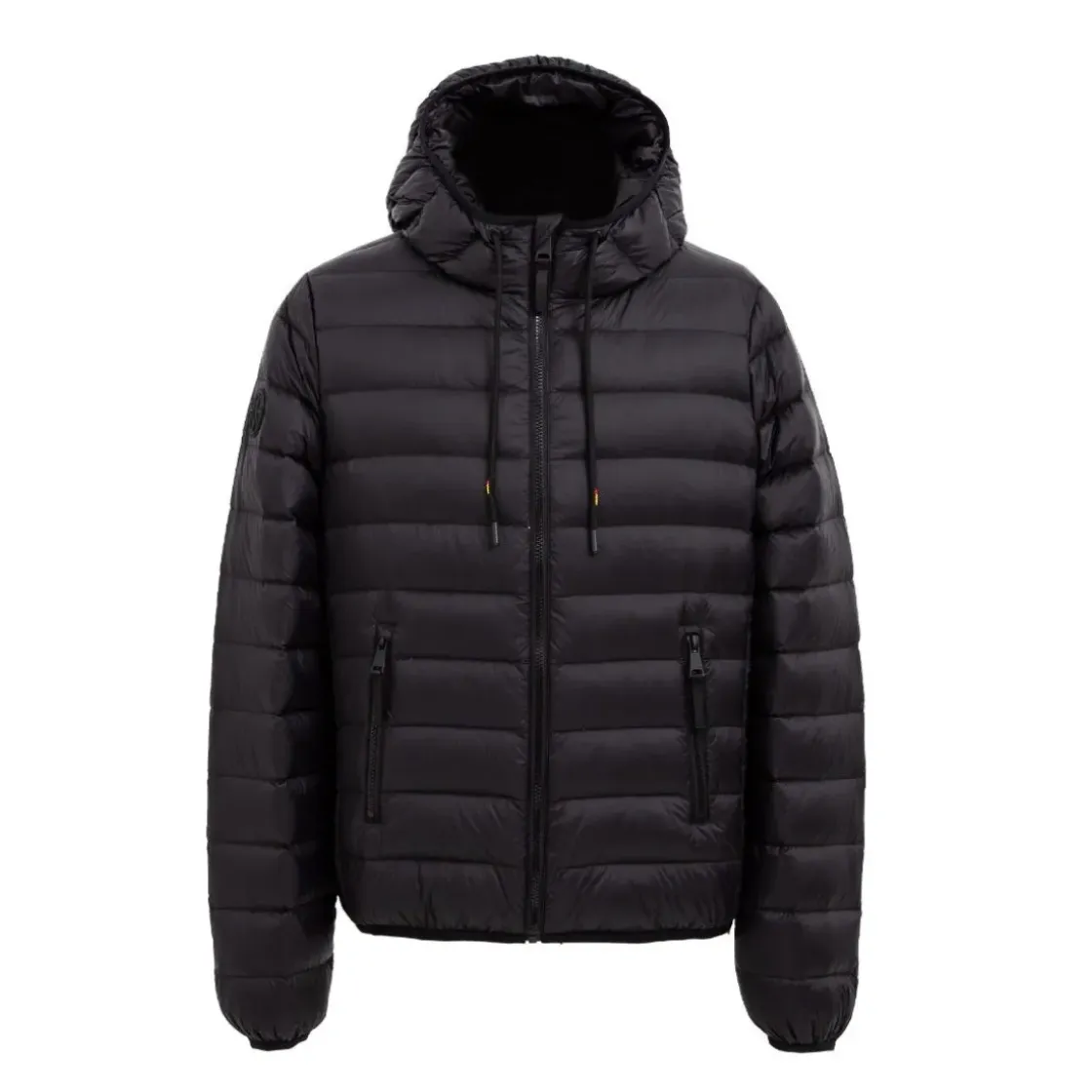 Cheap Ultralight Down jacket 100gr logo, Adult, Black Jackets